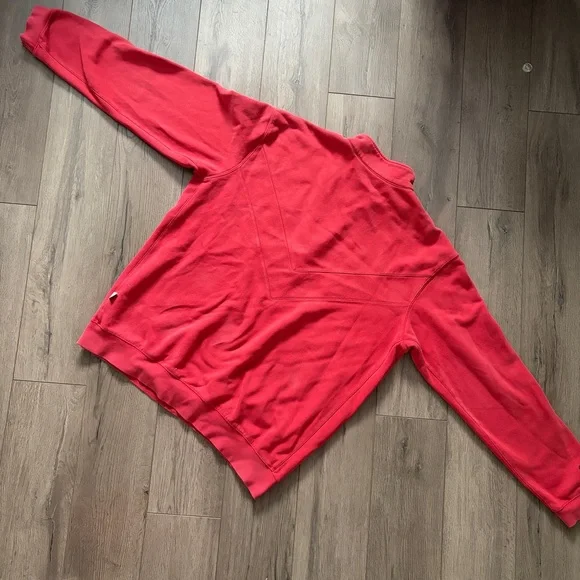 Y2K Nike Vintage Red 1/4 Zip Sweater Men’s XL V-Line Embroidery - Picture 7 of 7